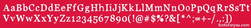 フォントJdCarnivalBlack – 赤い背景に白い文字