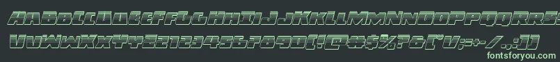 Шрифт Darkallianceplatital – зелёные шрифты на чёрном фоне