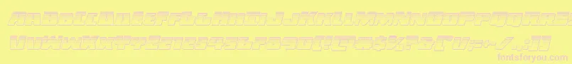 Darkallianceplatital Font – Pink Fonts on Yellow Background