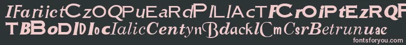 SampleEsfNormal Font – Pink Fonts on Black Background