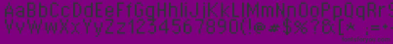 Supertext03 Font – Black Fonts on Purple Background