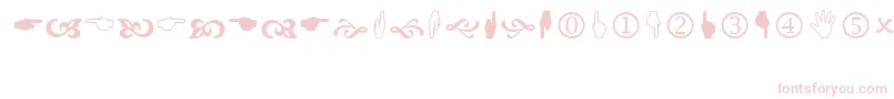 Wingdng2 Font – Pink Fonts on White Background