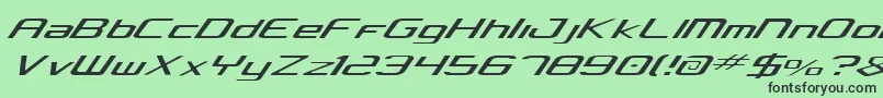 Concielian Light Font – Black Fonts on Green Background
