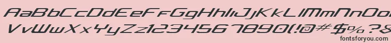 Concielian Light Font – Black Fonts on Pink Background