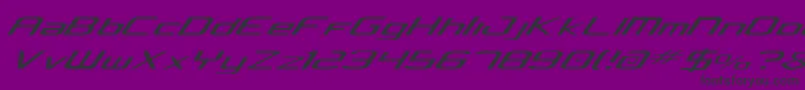 フォントConcielian Light – 紫の背景に黒い文字