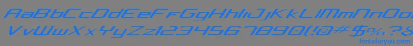 Concielian Light Font – Blue Fonts on Gray Background