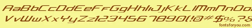 Concielian Light Font – Brown Fonts on Yellow Background
