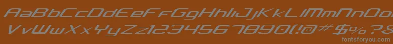 Concielian Light Font – Gray Fonts on Brown Background