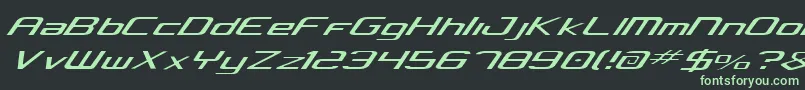 Concielian Light Font – Green Fonts on Black Background