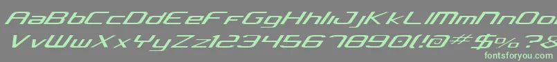 Concielian Light Font – Green Fonts on Gray Background