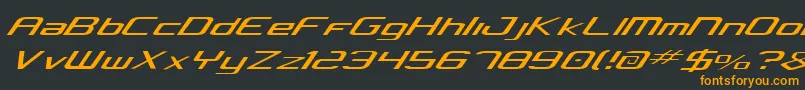 Concielian Light Font – Orange Fonts on Black Background