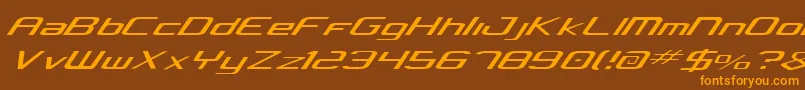 Concielian Light Font – Orange Fonts on Brown Background