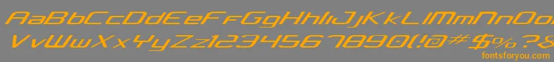 Concielian Light Font – Orange Fonts on Gray Background