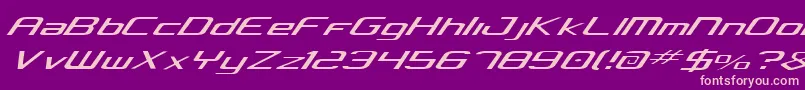 Concielian Light Font – Pink Fonts on Purple Background