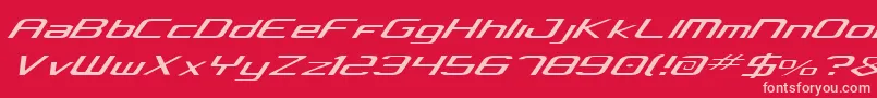 Concielian Light Font – Pink Fonts on Red Background