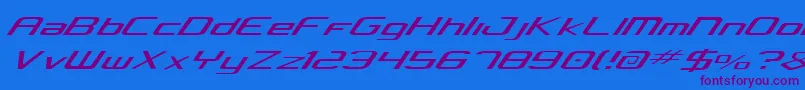 Concielian Light Font – Purple Fonts on Blue Background