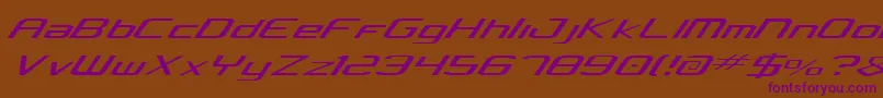 Concielian Light Font – Purple Fonts on Brown Background