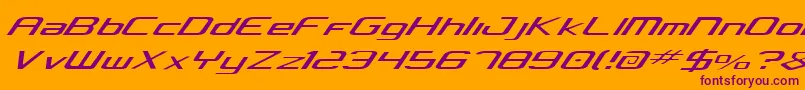 Concielian Light Font – Purple Fonts on Orange Background