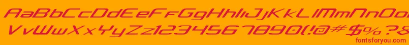 Concielian Light Font – Red Fonts on Orange Background