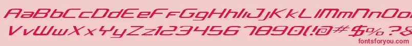 Шрифт Concielian Light – красные шрифты на розовом фоне