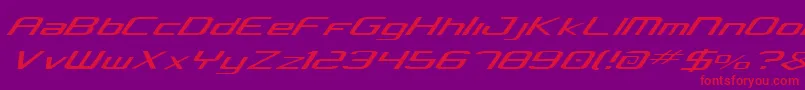 Шрифт Concielian Light – красные шрифты на фиолетовом фоне