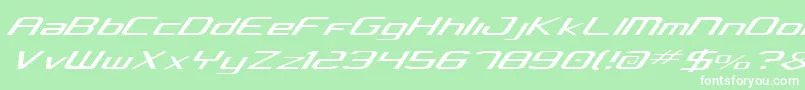 Concielian Light Font – White Fonts on Green Background