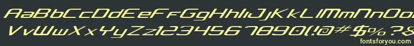 Concielian Light Font – Yellow Fonts on Black Background