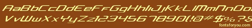 Concielian Light Font – Yellow Fonts on Brown Background