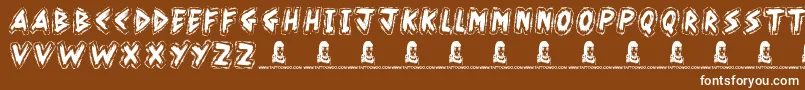 KahunaIsland Font – White Fonts on Brown Background