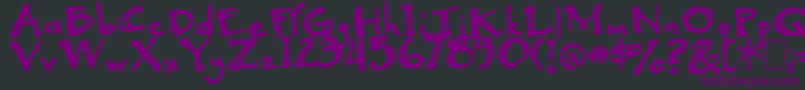 BlackBeauty Font – Purple Fonts on Black Background