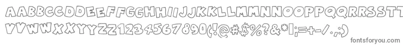 Robingraffiti Font – Gray Fonts on White Background