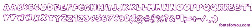 Robingraffiti Font – Purple Fonts on White Background
