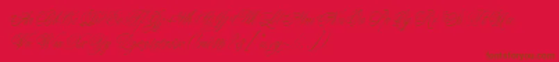 Подробнее о шрифте MargaritaScript Шрифт MargaritaScript – коричневые шрифты на красном фоне