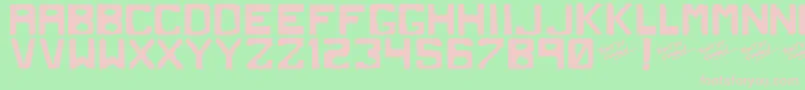 DirtydS Font – Pink Fonts on Green Background