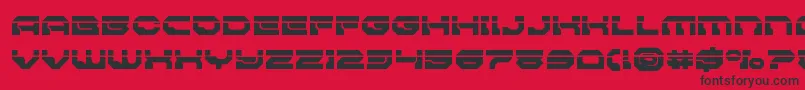 Pulsarclasssolidlaser Font – Black Fonts on Red Background