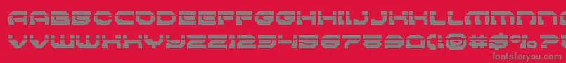 Pulsarclasssolidlaser Font – Gray Fonts on Red Background