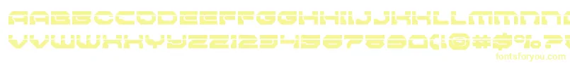 Pulsarclasssolidlaser Font – Yellow Fonts on White Background