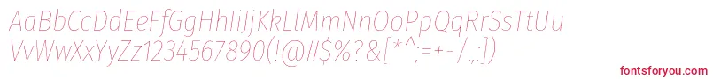 fuente FirasanscondensedHairitalic – Fuentes Rojas Sobre Fondo Blanco
