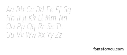 FirasanscondensedHairitalic Font