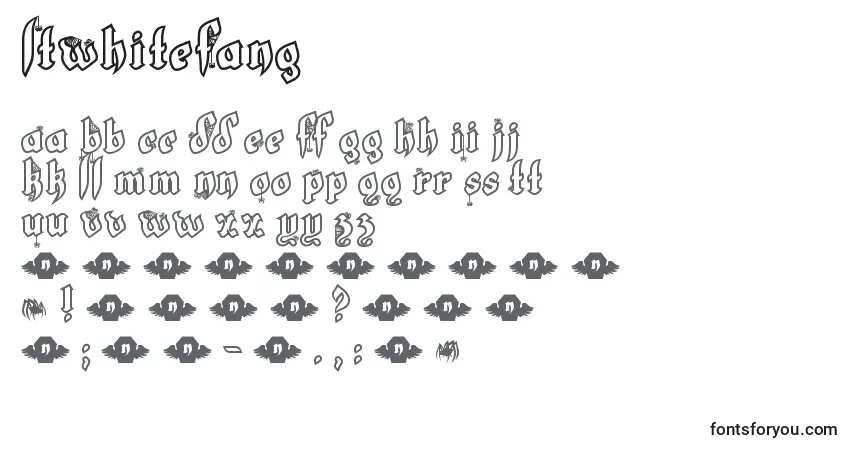 LtWhiteFangフォント–アルファベット、数字、特殊文字