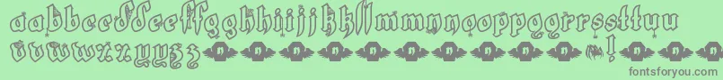 Шрифт LtWhiteFang – серые шрифты на зелёном фоне