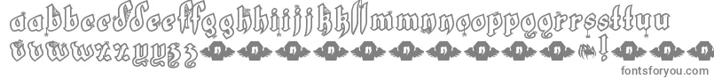 LtWhiteFang-Schriftart – Graue Schriften