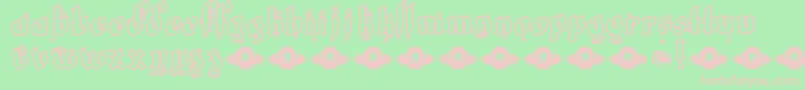 LtWhiteFang Font – Pink Fonts on Green Background