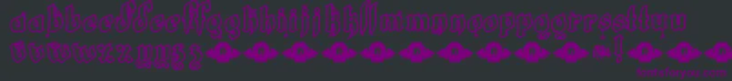 Police LtWhiteFang – polices violettes sur fond noir