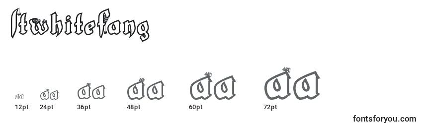LtWhiteFang Font Sizes