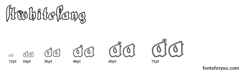 Größen der Schriftart LtWhiteFang