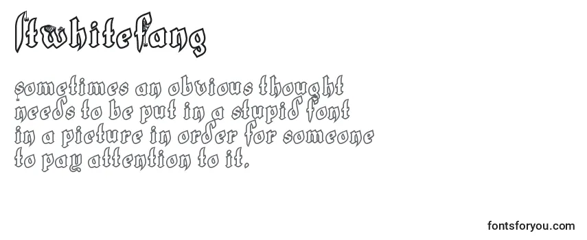 Schriftart LtWhiteFang