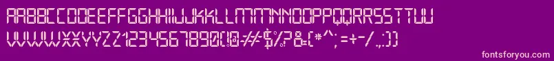 Open24DisplaySt Font – Pink Fonts on Purple Background