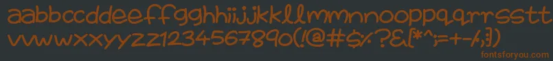 FairiesAreReal-fontti – ruskeat fontit mustalla taustalla