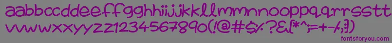 FairiesAreReal Font – Purple Fonts on Gray Background